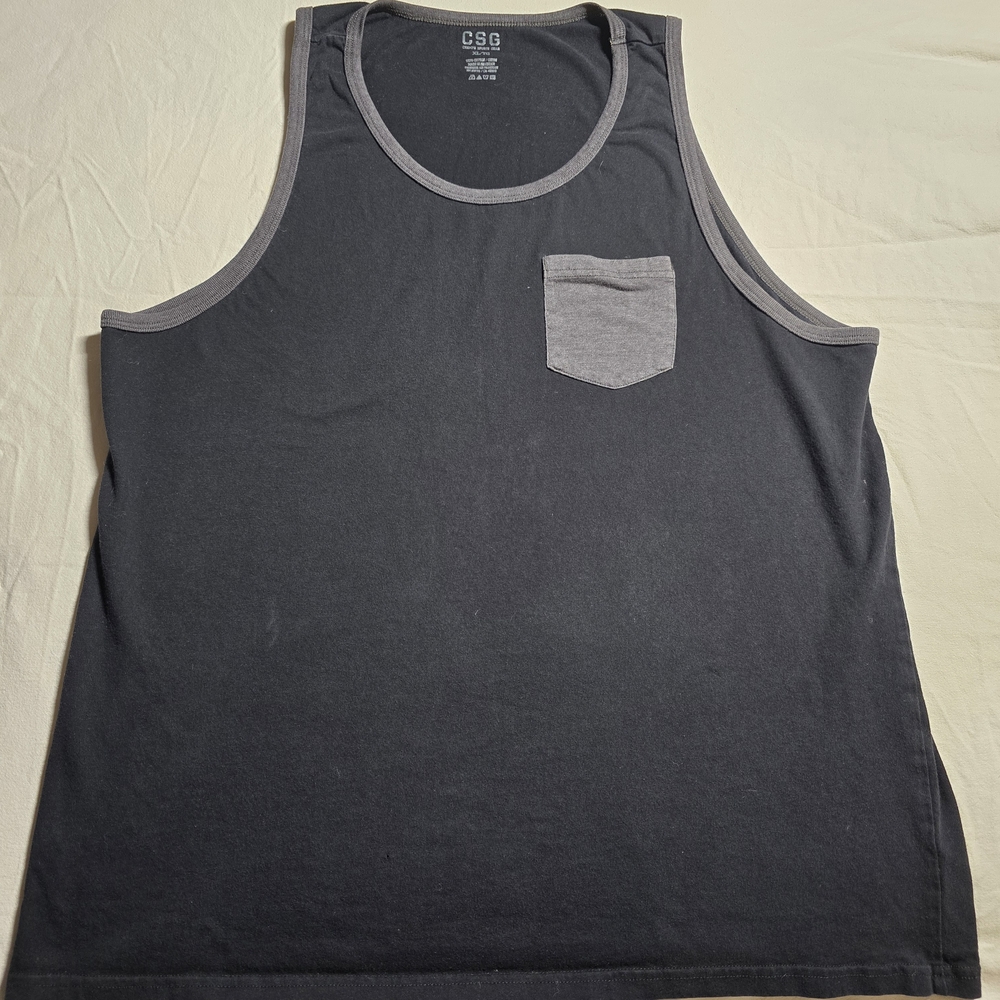 Men's Black Sleeveless Tank Top – Athletic Fit
